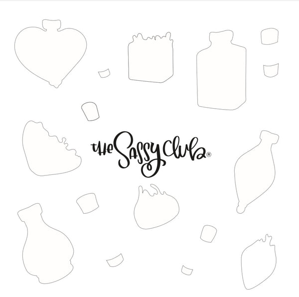 Enchanted Bottles Stencil