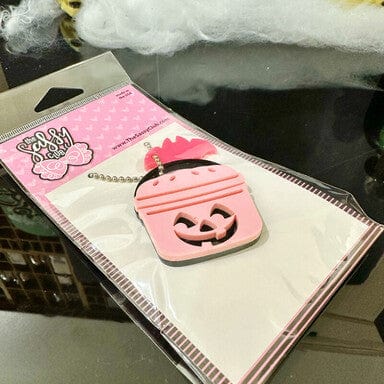 The Sassy Club acrylic planner charm Pumpkin Bucket Charm Clear Stamp for Card Making