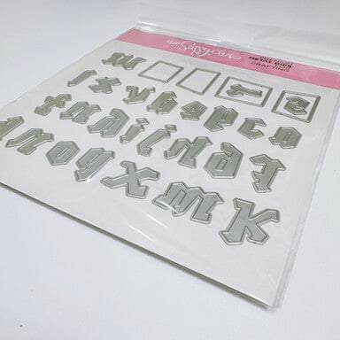 The Sassy Club die Alpha Lower-Case Die Clear Stamp for Card Making