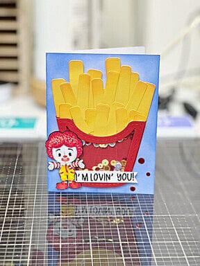 The Sassy Club die Bun' Fries Shaker Die Clear Stamp for Card Making