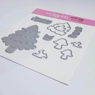 The Sassy Club die Camp Builder (Die) Clear Stamp for Card Making