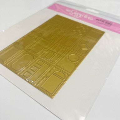 The Sassy Club die Doors Gold Plate Clear Stamp for Card Making