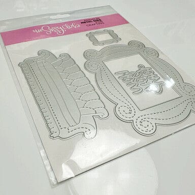 The Sassy Club die Friends & Frames Die Clear Stamp for Card Making