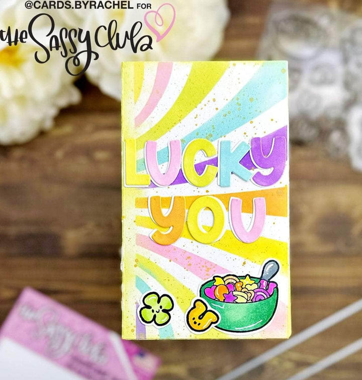 The Sassy Club die Fun House Alpha Die Clear Stamp for Card Making