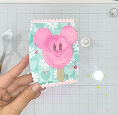 The Sassy Club die Happy Mouse Popsicle Die Clear Stamp for Card Making