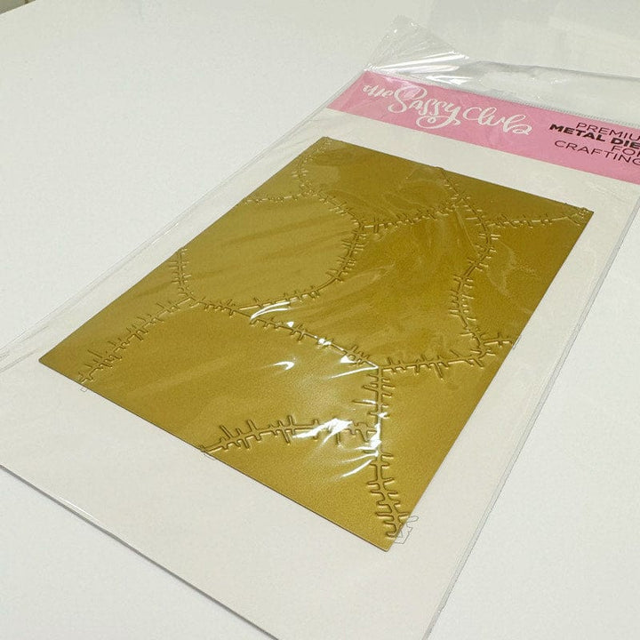 The Sassy Club die Stitch Gold Foil Plate Clear Stamp for Card Making