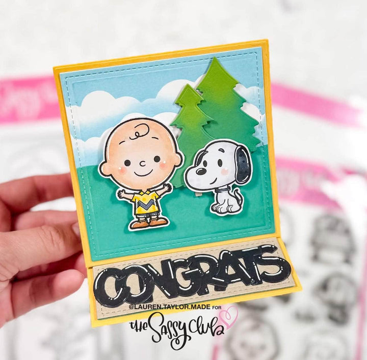 The Sassy Club LLC Clear Stamps Big Hugs Clear Stamp for Card Making