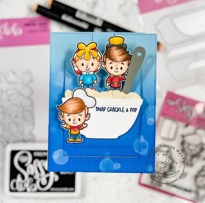 The Sassy Club LLC Clear Stamps Crackle and Pop Clear Stamp for Card Making