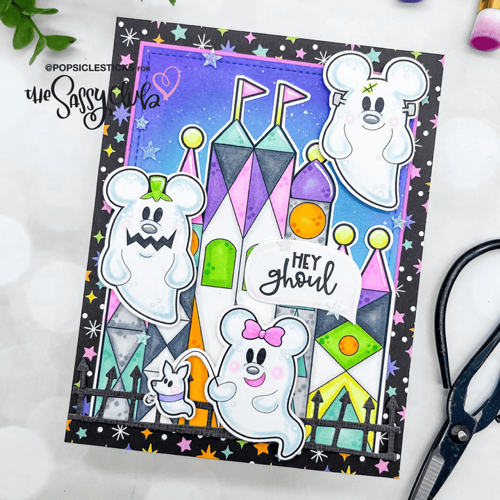 The Sassy Club LLC Clear Stamps Hey Ghoul Clear Stamp for Card Making