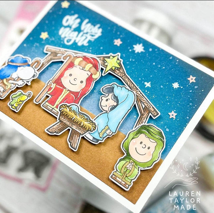 The Sassy Club LLC Clear Stamps Oh Holy Night (Restocked) Clear Stamp for Card Making