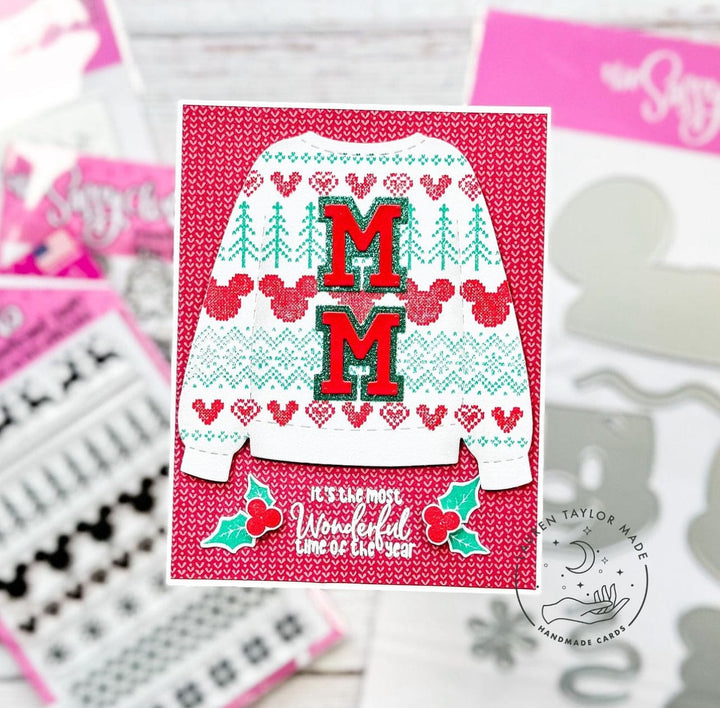 The Sassy Club LLC Clear Stamps Xmas Sweater Clear Stamp for Card Making