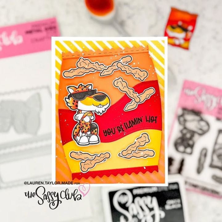 The Sassy Club LLC Planner Stamps Being Cheesy Clear Stamp for Card Making