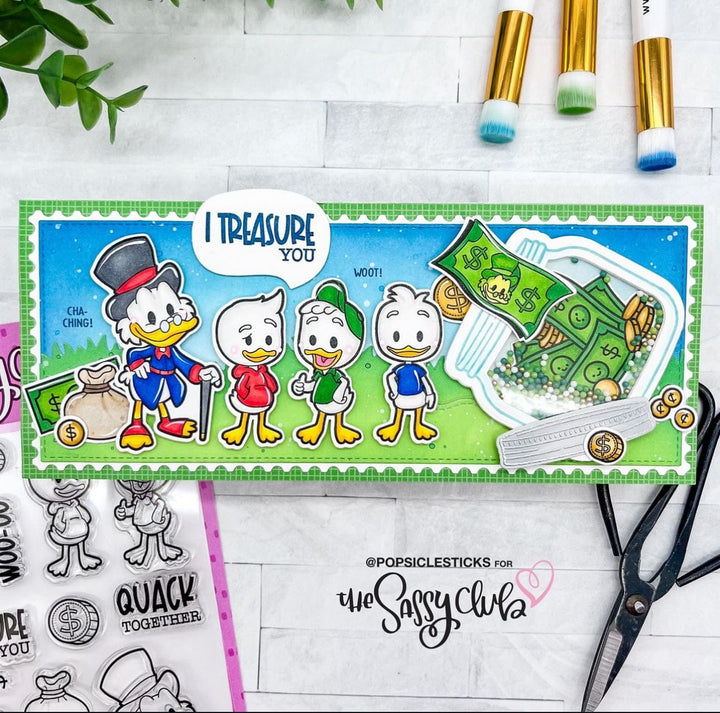 The Sassy Club LLC Planner Stamps Ducks Clear Stamp for Card Making