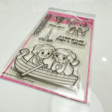 The Sassy Club LLC Planner Stamps Kiss the Girl Clear Stamp for Card Making