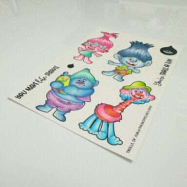 The Sassy Club LLC Planner Stamps Trolls of Fun Clear Stamp for Card Making