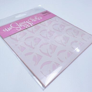 The Sassy Club LLC stencils The Bell Stencil (2 Layered) Clear Stamp for Card Making