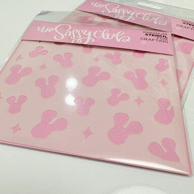 The Sassy Club Stencil Park Ballon Stencil (2 Stencil Pack) Clear Stamp for Card Making