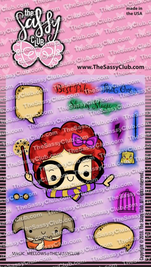 The Sassy Club Clear Stamps Magic Mellows (Retiring) Clear Stamp for Card Making