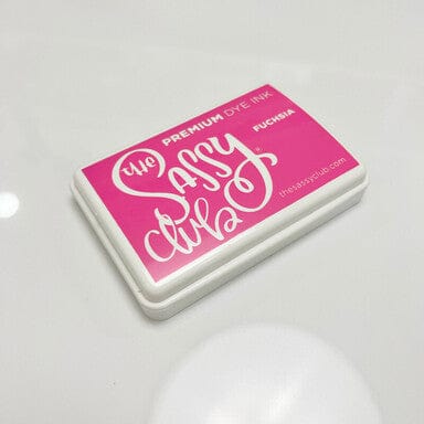 The Sassy Club Ink Pads Fuscia Clear Stamp for Card Making