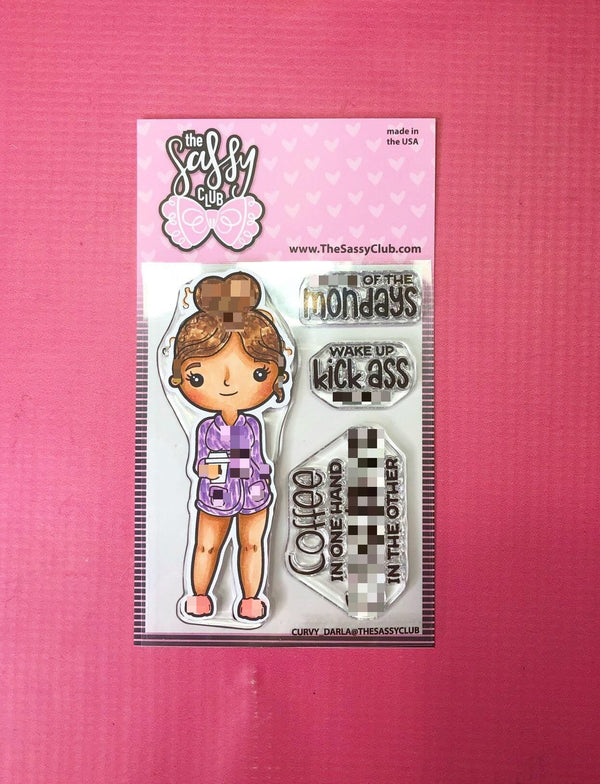 The Sassy Club LLC Clear Stamps Curvy Darla (Retiring) Clear Stamp for Card Making