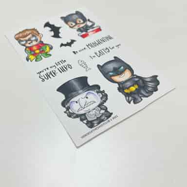 The Sassy Club LLC Planner Stamps Heroes Clear Stamp for Card Making