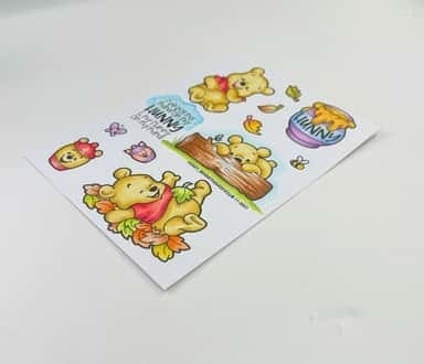 The Sassy Club LLC Planner Stamps Honey Bear Clear Stamp for Card Making