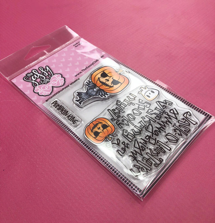 The Sassy Club LLC Planner Stamps Pumpkin King (2020) Clear Stamp for Card Making