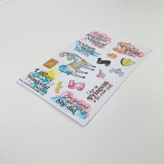 The Sassy Club LLC Planner Stamps Royal Sayings Clear Stamp for Card Making