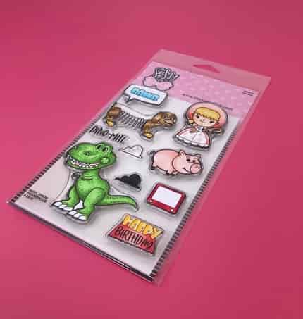 The Sassy Club LLC Planner Stamps Sassy Dino Clear Stamp for Card Making