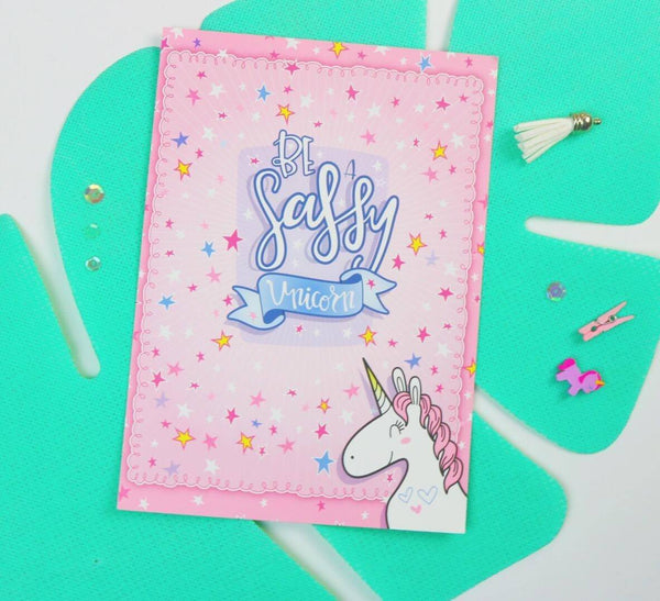 The Sassy Club LLC Sassy Unicorn Dashboard Clear Stamp for Card Making