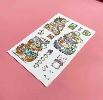 The Sassy Club LLC stamps Easter Decor (2022) Clear Stamp for Card Making