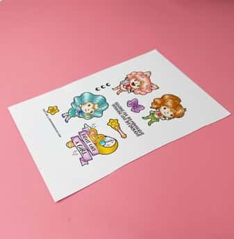 The Sassy Club LLC stamps Fight Like A Girl Clear Stamp for Card Making