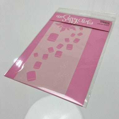 The Sassy Club LLC stencils Lantern Stencil (Slim Line) Clear Stamp for Card Making