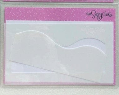 The Sassy Club LLC stencils Rolling Hill Stencil Clear Stamp for Card Making