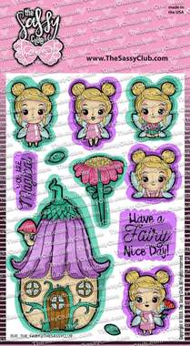 The Sassy Club Planner Stamps Rue the fairy Clear Stamp for Card Making