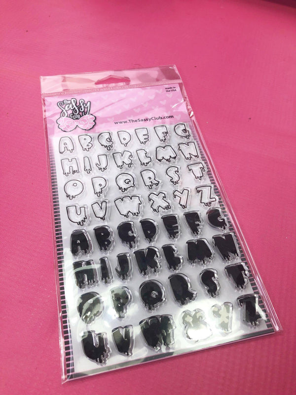 The Sassy Club Planner Stamps Slime Letters (Retiring) Clear Stamp for Card Making