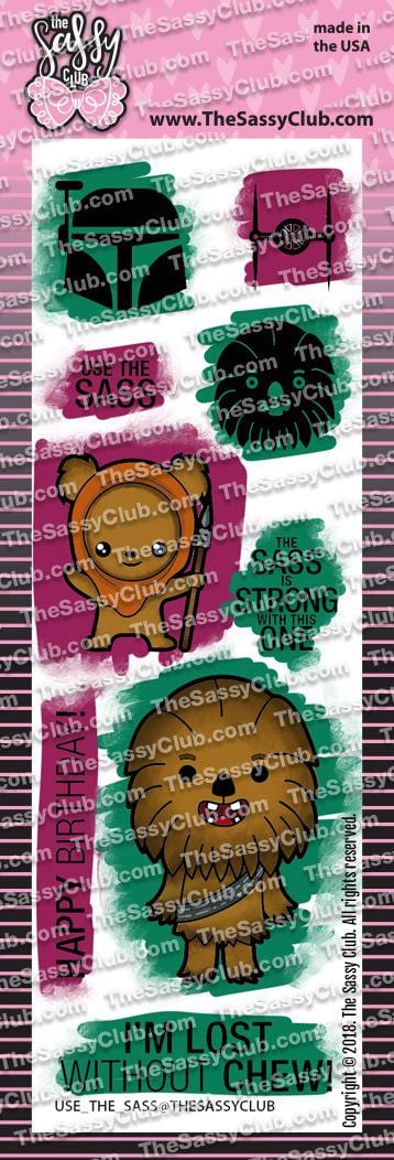 The Sassy Club Planner Stamps Use the Sass Clear Stamp for Card Making