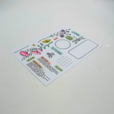 The Sassy Club Posies Clear Stamp for Card Making