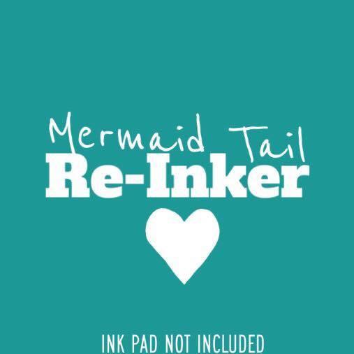 The Sassy Club Re-Inker Mermaid Tail Re-inker (Not An InkPad) Clear Stamp for Card Making